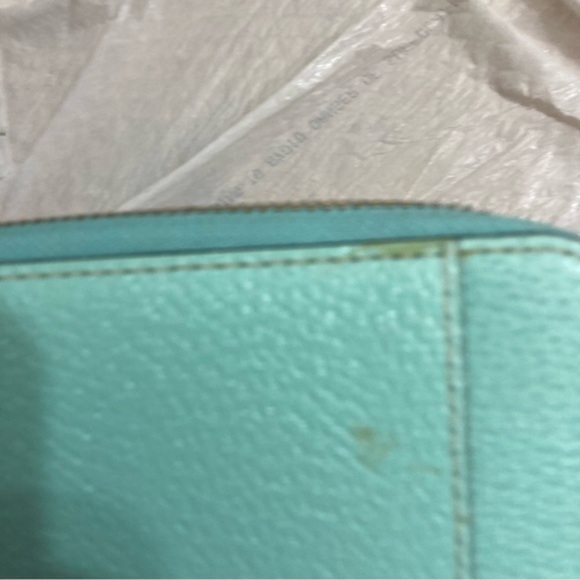 Kate spade Aqua blue or green organizer clutch wallet